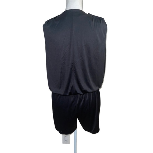 Rachel Rachel Roy Black Sleeveless Drape Romper - Picture 2 of 4